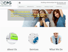 Tablet Screenshot of cperformancegroup.com